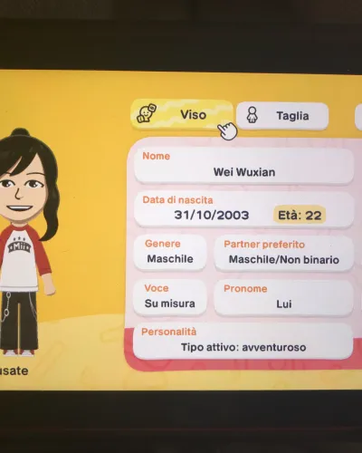 Mii-Porträt von Wei Wuxian