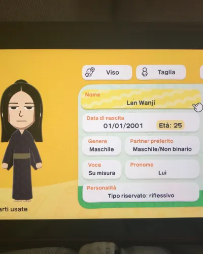 Mii-Porträt von Lan Wanji