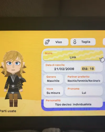 Mii-Porträt von Link