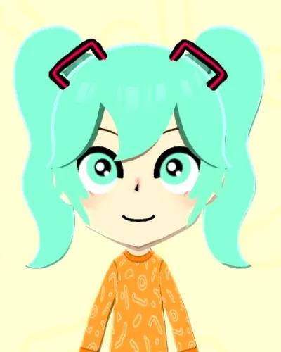Mii portrait of Hatsune Miku