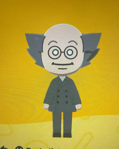 Mii-Porträt von Dr. Beanies (Mewgenics)