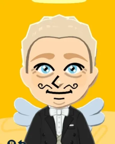 Mii-Porträt von Aziraphale