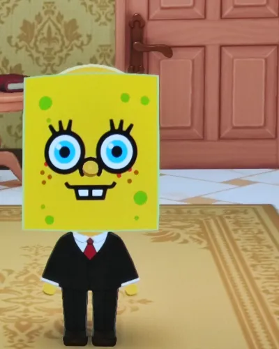 Mii-Porträt von Spongebob Schwammkopf