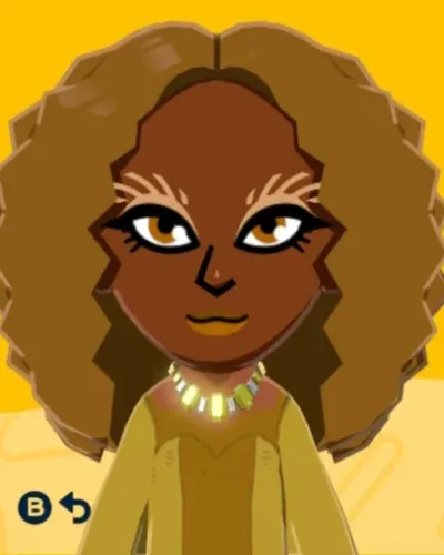 Mii-Porträt von Helios The Sun goddess