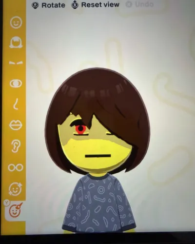 Mii-Porträt von Kris Deltarune
