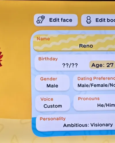 Mii-Porträt von Reno