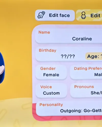 Mii-Porträt von Coraline