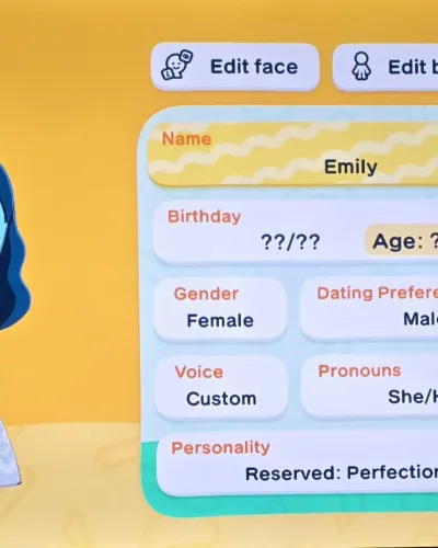 Mii-Porträt von Emily