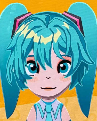 Mii-Porträt von Hatsune Miku