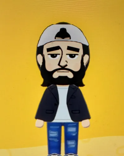 Mii-Porträt von Silent Bob (Kevin Smith)