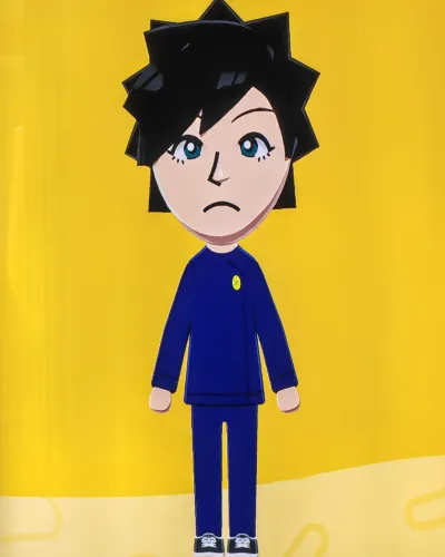 Mii-Porträt von Megumi Fushiguro