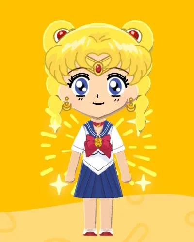 Mii-Porträt von Sailor Moon Tsukino Usagi
