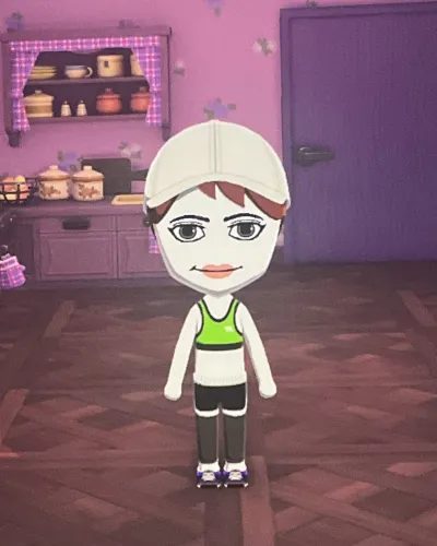 Mii-Porträt von Woman face/acorn hair