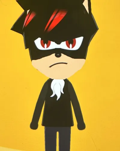 Mii-Porträt von Shadow the Hedgehog