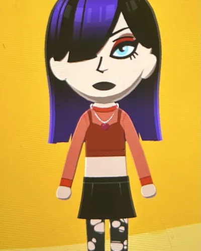 Mii-Porträt von Ebony Dark’ness Dementia Raven Way