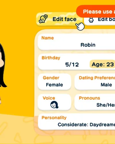 Mii-Porträt von Post time skip Robin
