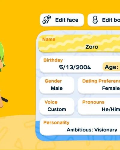 Mii-Porträt von Zoro