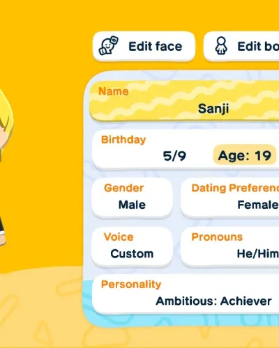 Mii-Porträt von Vinsmoke Sanji