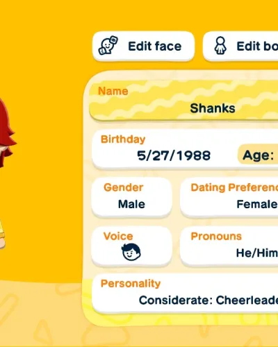 Mii-Porträt von Shanks