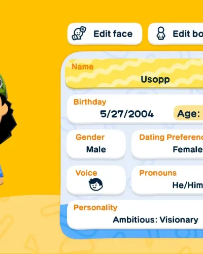 Mii-Porträt von Usopp