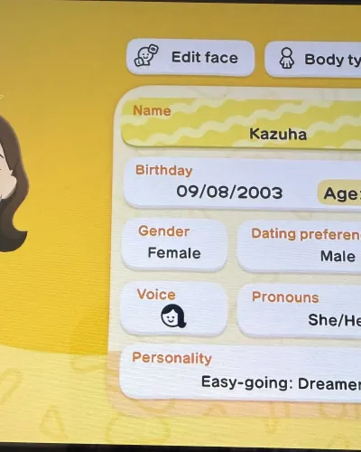 Mii-Porträt von Kazuha
