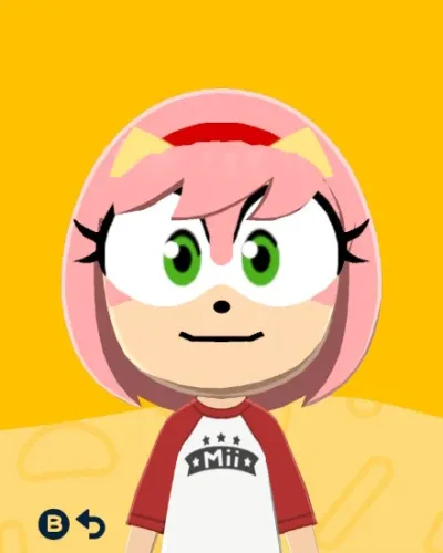 Mii-Porträt von Amy Rose