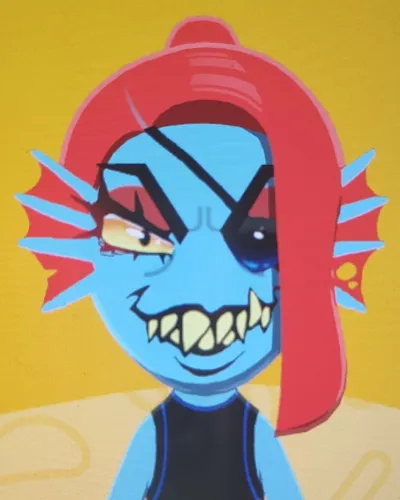 Mii-Porträt von Undyne