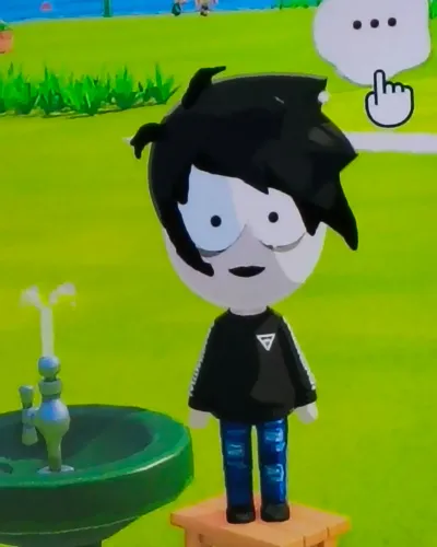 Mii portrait of Goth kid
