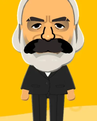 Mii-Porträt von Karl Marx