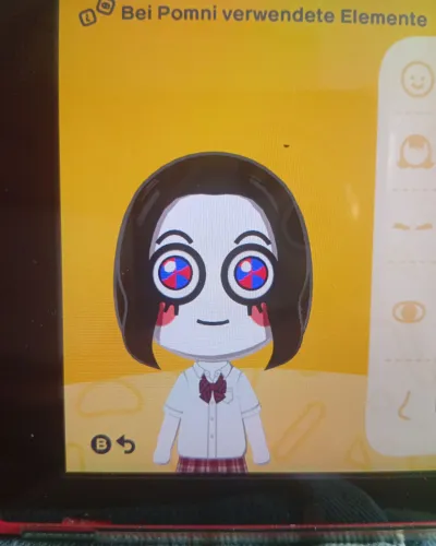 Mii portrait of Pomni