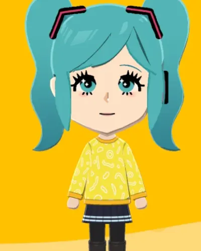 Mii portrait of Hatsune Miku
