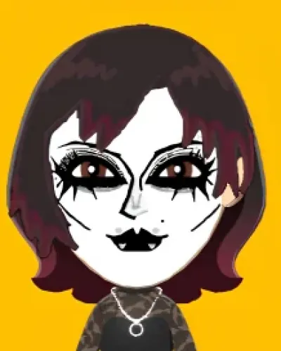 Mii-Porträt von Goth Ada Wong