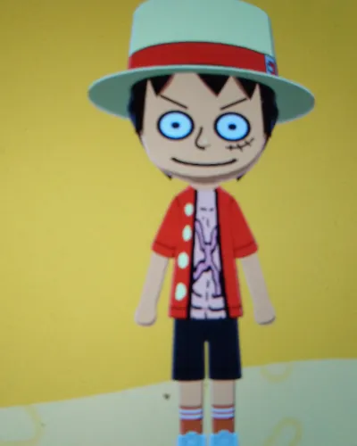 Mii portrait of Luffy