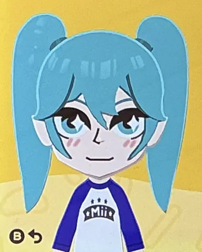Mii portrait of Hatsune Miku