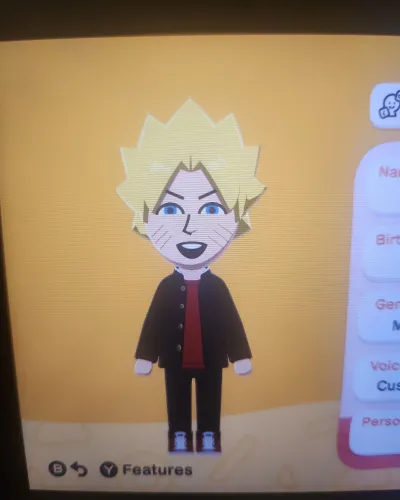 Mii-Porträt von Naruto