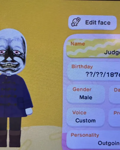 Mii-Porträt von Judge Holden