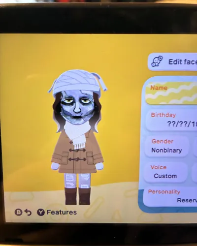 Mii-Porträt von Adam (Frankenstein’s monster)