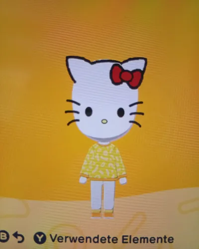 Mii portrait of Hello Kitty
