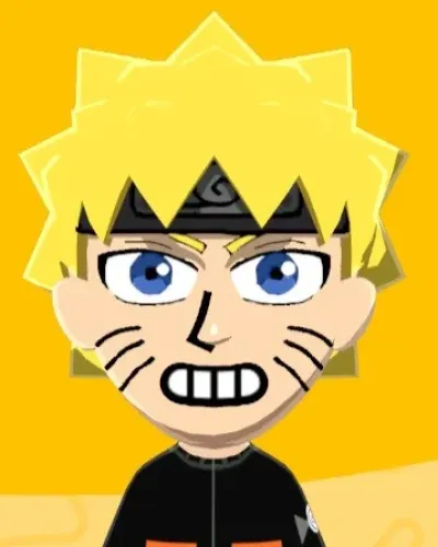 Mii-Porträt von Naruto Uzumaki (うずまきナルト)
