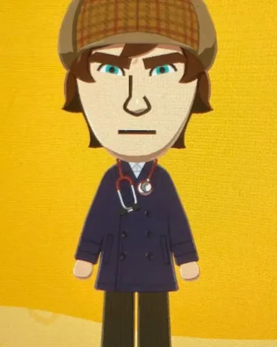 Mii portrait of Sherlock