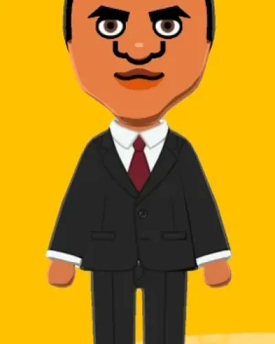 Mii portrait of Reggie Fils-Aimé