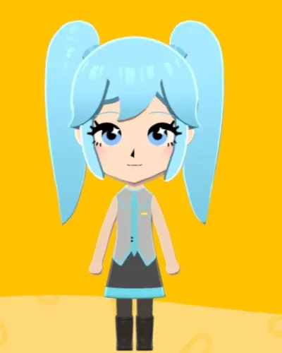 Mii portrait of Hatsune Miku