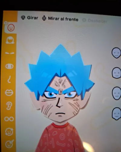 Mii-Porträt von Goku blue