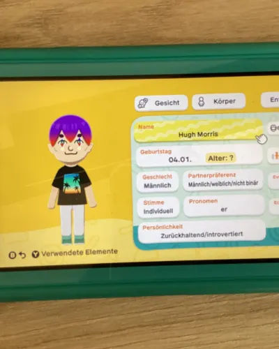 Mii-Porträt von Hugh Morris