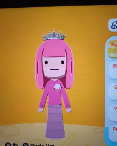 Mii-Porträt von Princess Bubblegum