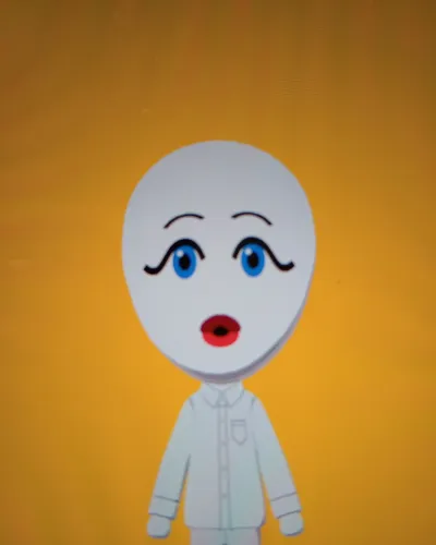 Mii portrait of Roblox diva face