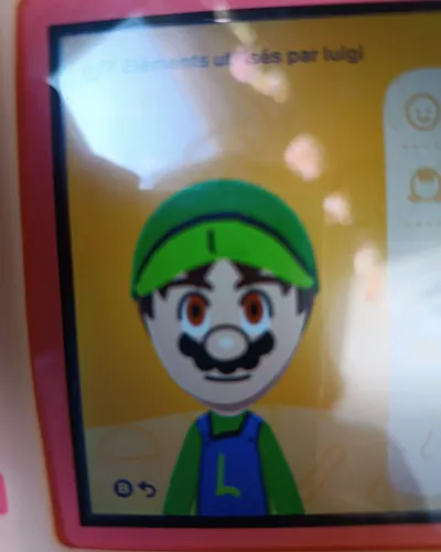 Mii portrait of Luigi