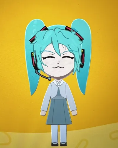 Mii portrait of Hatsune Miku