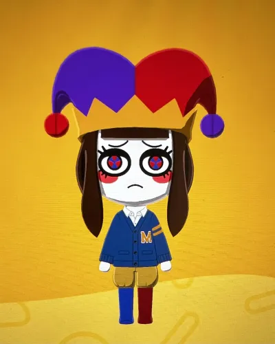 Mii portrait of Pomni