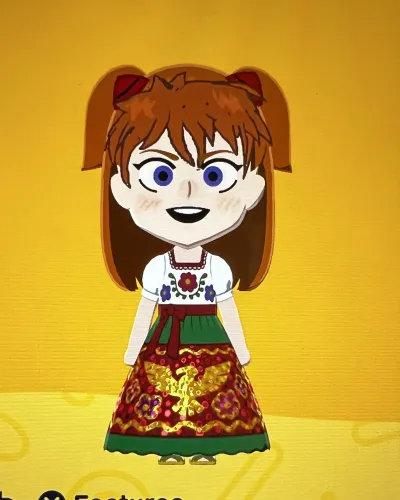 Mii-Porträt von Asuka Langley